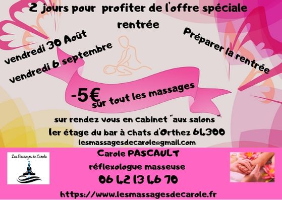 5 sur tout les massages