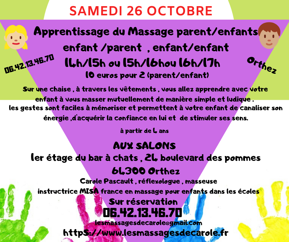 Apprentissage du massage parents enfants 2 1